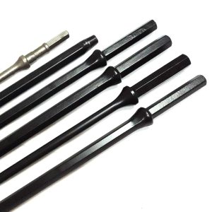 Handheld Rock Driller Drill Steel 7/11/12 Degree 108x22 Rock Drill Hex 22mm or 25mm Hydraulic Tapered Drill Rods
