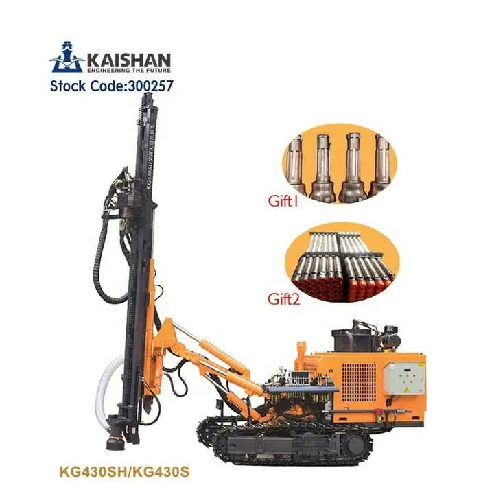 High Performance KG430 Crawler Blasting Drill Machine Rock Drilling Rig for Mining - Image 2